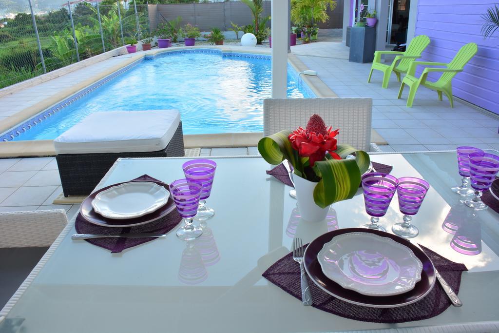 Villa Amethyste Avec Grande Piscine Privee, Jardin Clos, Parking Prive Le Robert Exteriör bild